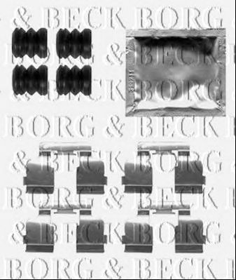 BORG & BECK bbk1515 -  Комплектующие, колодки дискового тормоза